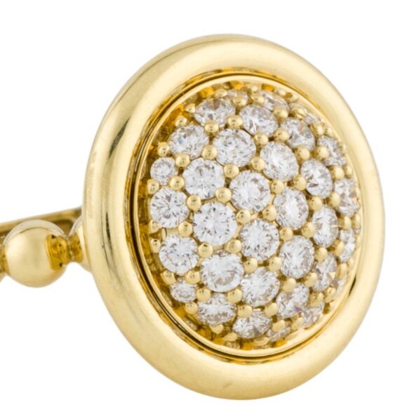 LAGOS 18K YELLOW GOLD 0.70 CTW DIAMOND MERIDIAN CIRCLE RING - Picture 4 of 9